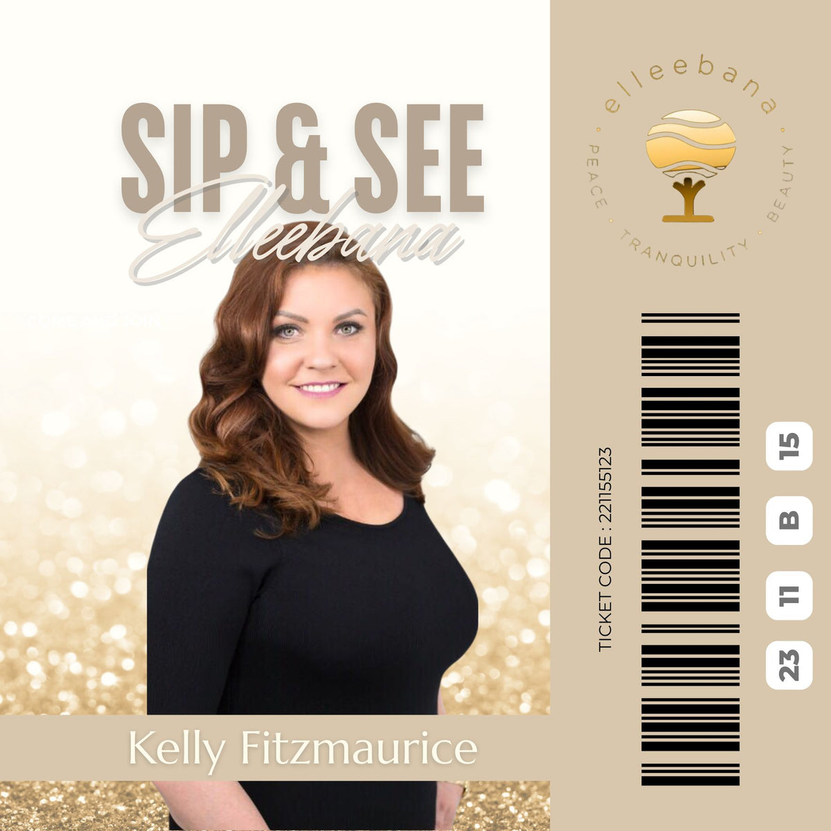 Sip & see Elleebana Kelly Fitzmaurice