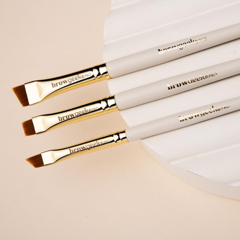 THE BROW GEEK PRO HYBRID BRUSH SET (3 BRUSHES PER KIT)
