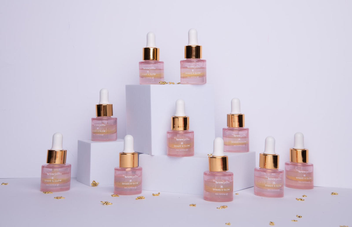 Shake & Glow, Honey Brow Oil, Brow Oil Retail Pack, Mini Brow Oil, Brow Aftercare, Honey Brow Care, Professional Brow Oil, Antioxidant Brow Oil, Colour Protect Oil, Hybrid Brow Aftercare