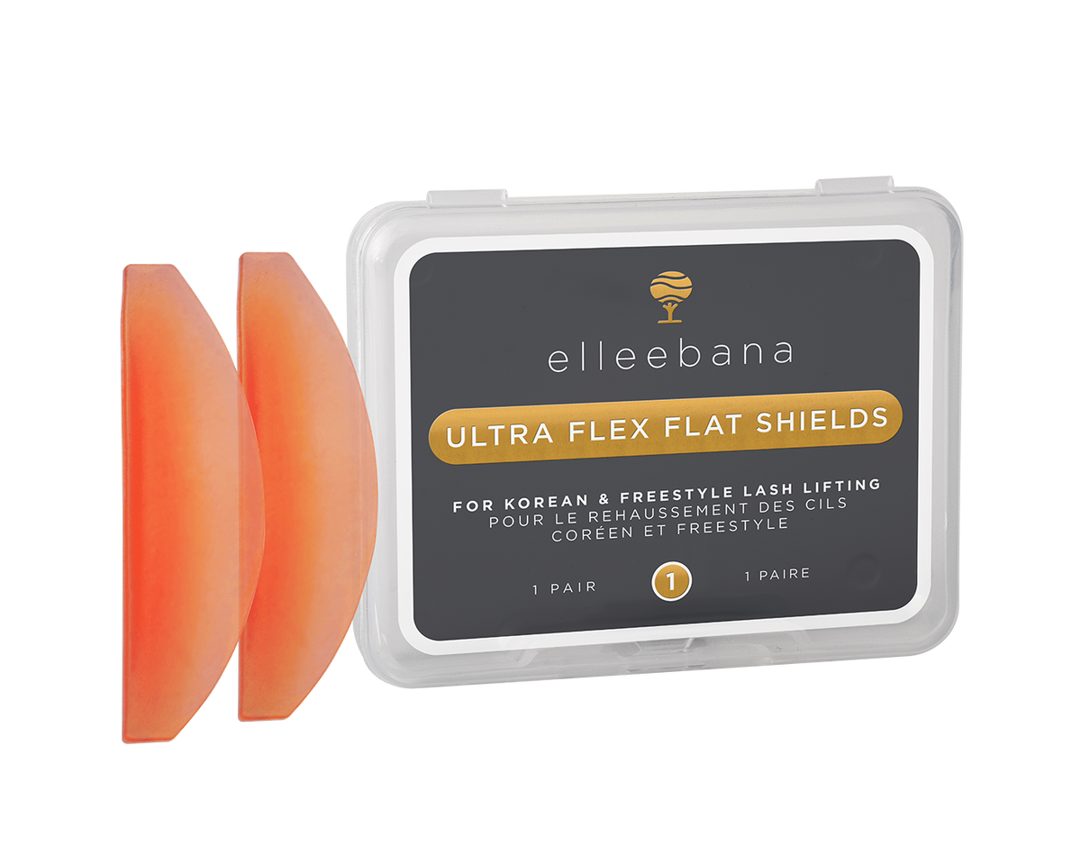 Elleeebana Ultra-Flex Flat Lash Shields, silicone lash shields, Korean lash lift tools, flat lash shields, reusable lash lift shields, no-adhesive lash shields, lash lift accessories, professional silk silicone shields, step 1 lotion shields, comfortable lash lift tool