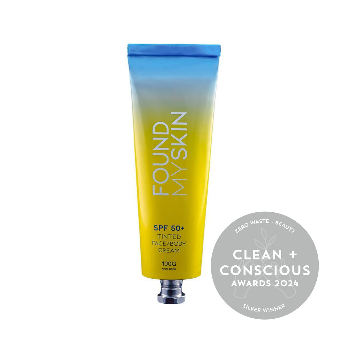 tinted mineral sunscreen, SPF50, Kakadu plum, vegan sunscreen, daily face tint, broad spectrum UVA UVB, radiant glow, mineral skin care, Found My Skin, sun protection tint