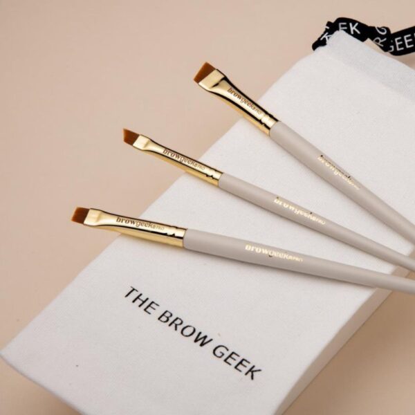 THE BROW GEEK PRO HYBRID BRUSH SET (3 BRUSHES PER KIT)